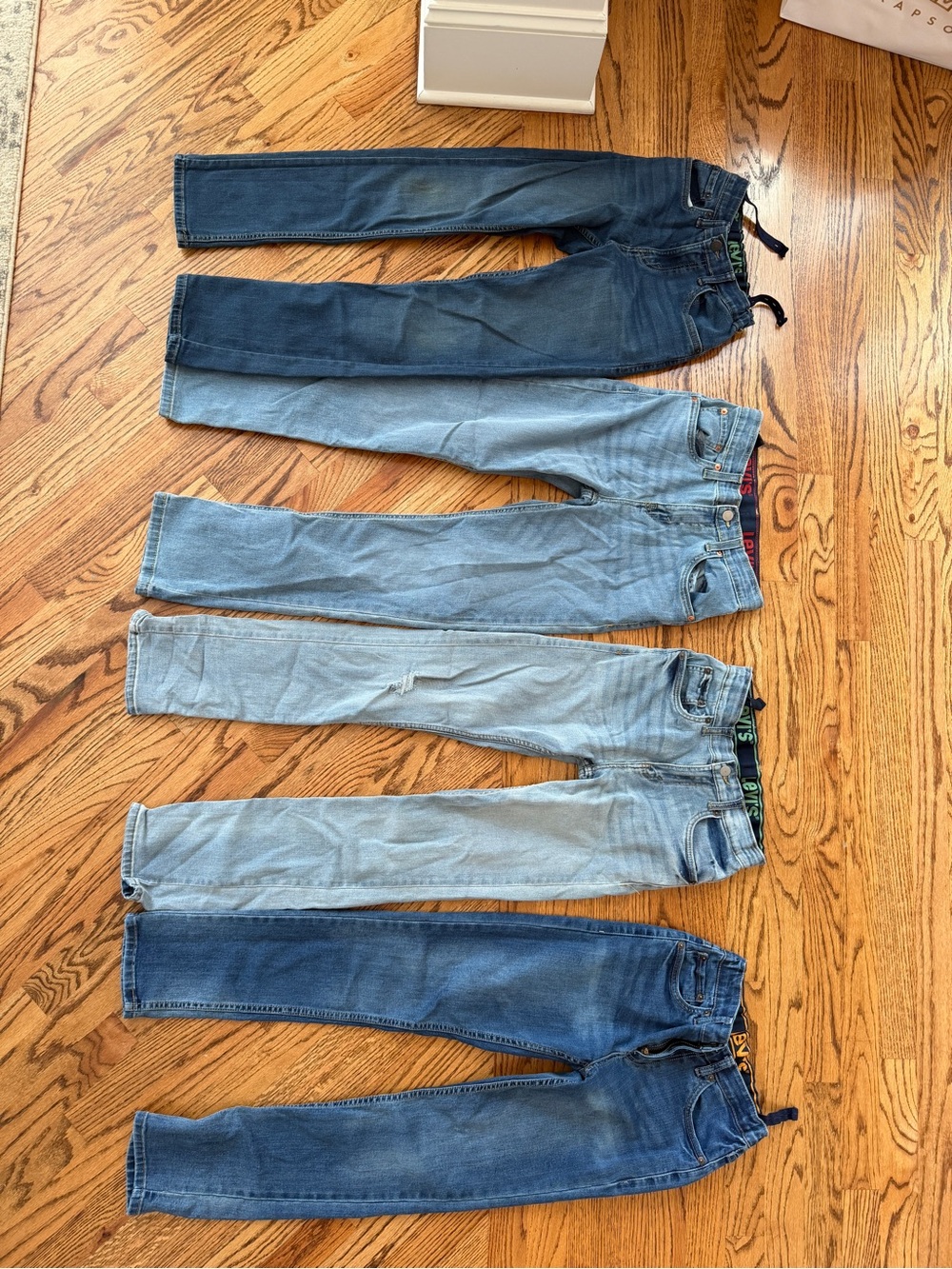 Levi's Boys Jeans lot Dark and Light Blue Washes